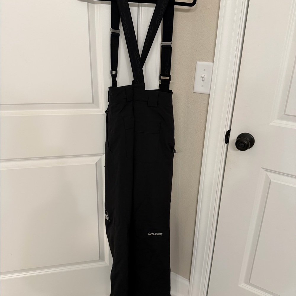 Unisex Youth, Black Suspender Pants - Picture 2 of 4